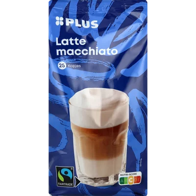 PLUS Latte macchiato oploskoffie Fairtrade