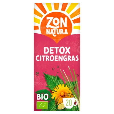 Zonnatura Thee citroengras detox bio