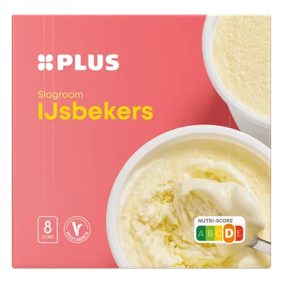 PLUS Roomijsbeker