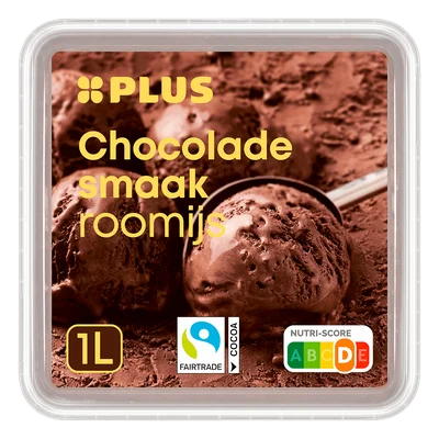 PLUS Roomijs chocolade