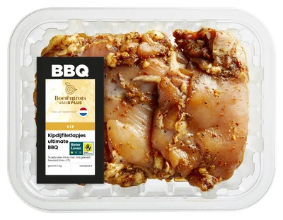 PLUS Boerentrots Kipdijfiletlapjes ultimate BBQ
