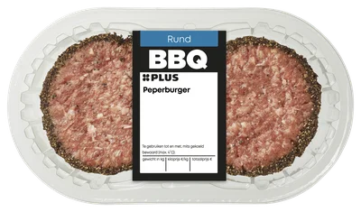 PLUS Peper hamburger 2 stuks