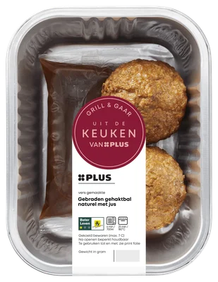 Uit de keuken van Gehaktbal met jus