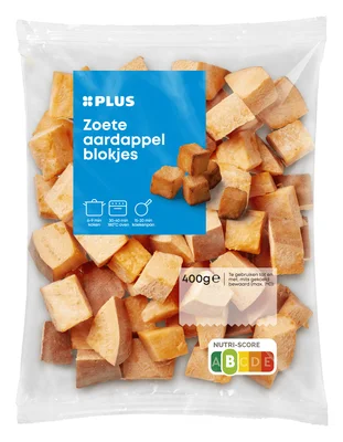 PLUS Zoete aardappelblokjes