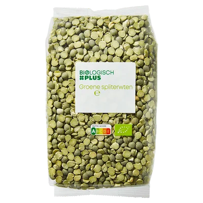 Biologisch PLUS Groene spliterwten biologisch