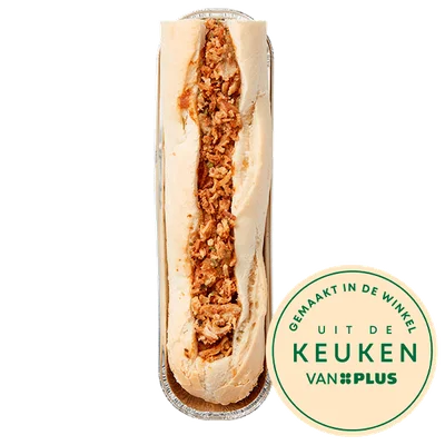Uit de keuken van PLUS Ovenbroodje kipsate