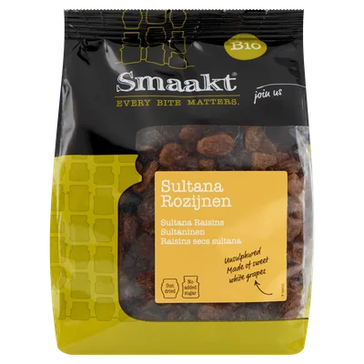 Smaakt Sultanarozijnen bio