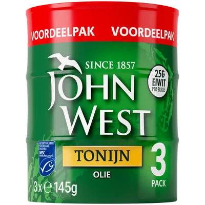 John West Tonijnstukken zonnebloem MSC 3p