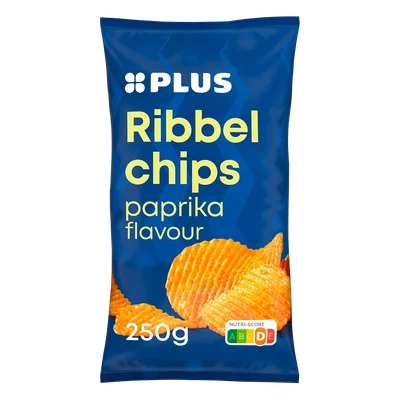 PLUS Ribbelchips paprika