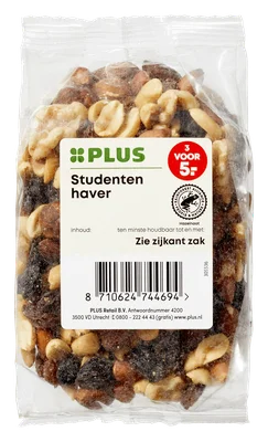 PLUS Studentenhaver ongezouten