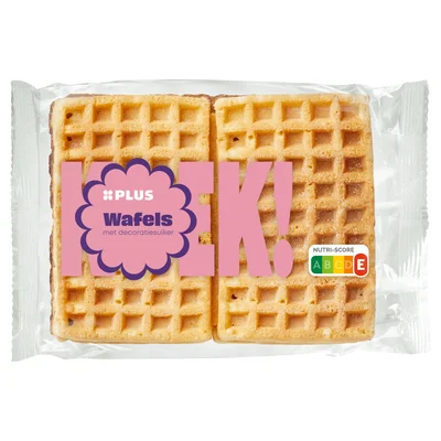 PLUS wafels met poedersuiker