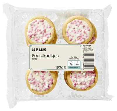 PLUS Feestkoek roze