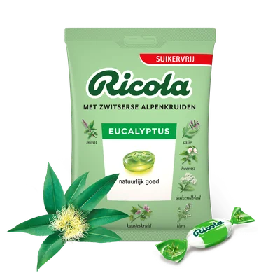 Ricola Eucalyptus keelpastilles suikervrij