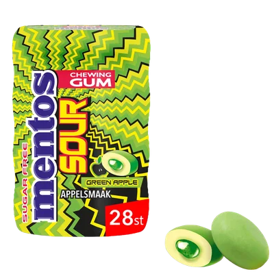 Mentos Gum sour apple