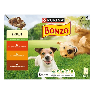 Bonzo Maaltijdzakjes in saus