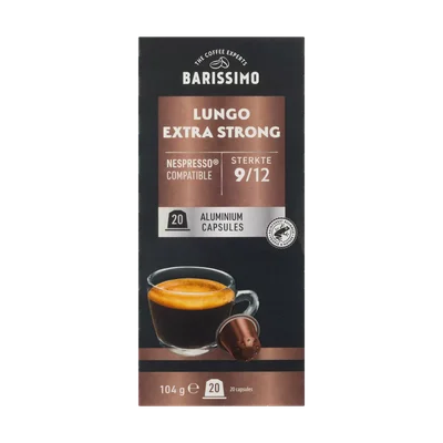 Barissimo Koffiecups lungo extra strong