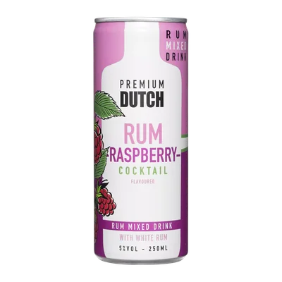 PREMIUM DUTCH Rum raspberry cocktail