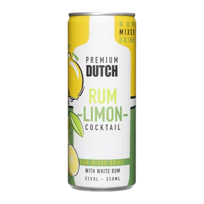 PREMIUM DUTCH Rum-lemon cocktail