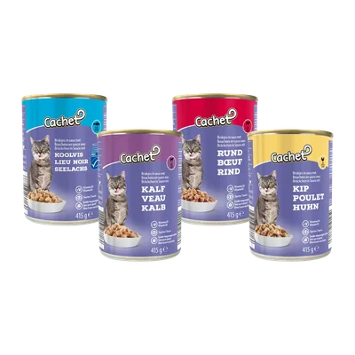 Cachet Kattenbrokjes in saus