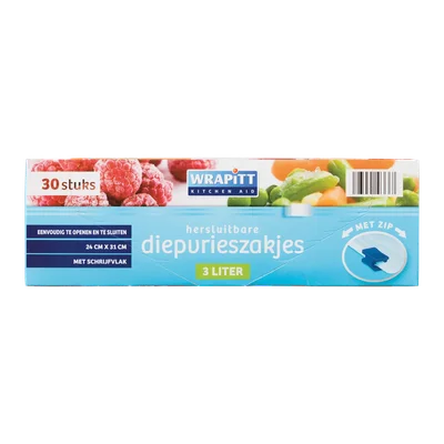 Wrapitt Hersluitbare diepvrieszakjes