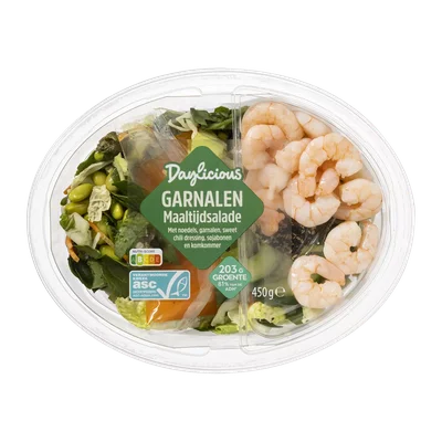 Daylicious Maaltijdsalade grote garnalen