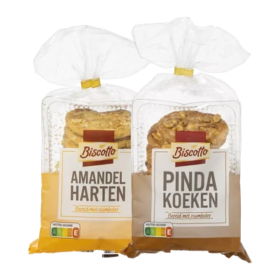 Biscotto Roomboter amandelharten of pindakoeken
