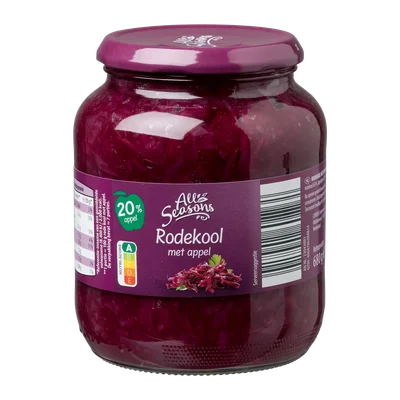 All Seasons Rode kool met appel