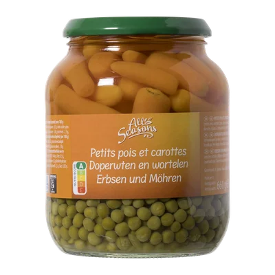 All Seasons Doperwten en wortelen