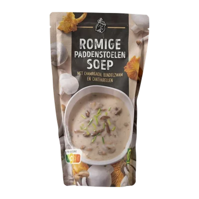 De Hete Ketel Romige bospaddenstoelensoep