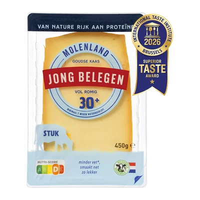 Aanbieding van 27.04 MOLENLAND Goudse kaas 30+ jong belegen