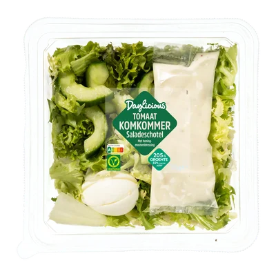 Daylicious Tomaat-komkommer-saladeschotel