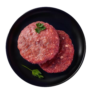 Aanbieding van 24.04 Black Angus-burgers