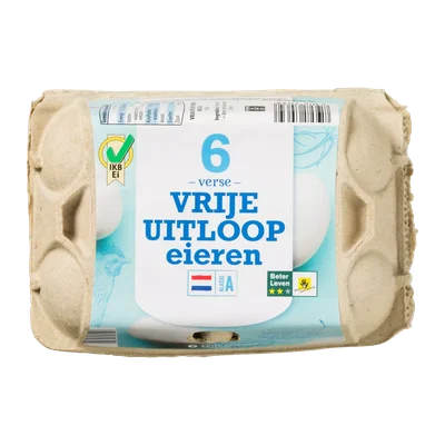 Niet verkrijgbaar Vrije uitloop eieren