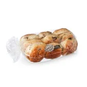 Bakkershart mini rozijnen krentenbollen 9 stuks