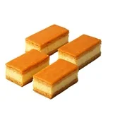 Bakkershart oranje tompouce 4 stuks