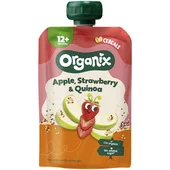 Organix biologisch knijpfruit appel, aardbei en quinoa 12+m