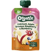 Organix biologisch knijpfruit haver, appel, banaan, aardbei, bosbes 12+m