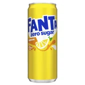 Fanta lemon zero blik 330 ml