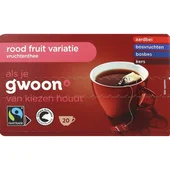 G'Woon thee vruchtenthee mix rood 4 smaken