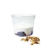 Bloemcool griekse yoghurt met bramen