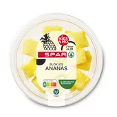 Spar Ananas blokjes 150 gram
