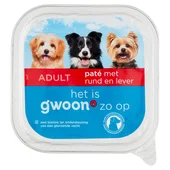 G'Woon g'woon pate hond rund lever