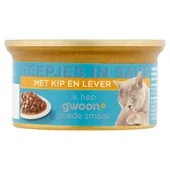 G'Woon kattenvoer reepjes in saus kip & lever