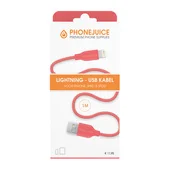 Phonejuice USB kabel 1 meter roze