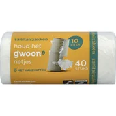G'Woon sanitairzakken 10 liter 40 stuks