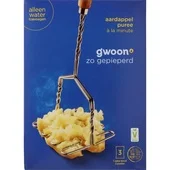 G'Woon g'woon aardappelpuree à la minute