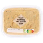 Ambachtelijke salade surinaamse vrije uitloopei