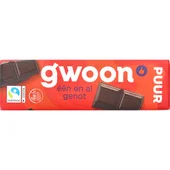 G'Woon chocoladereep puur