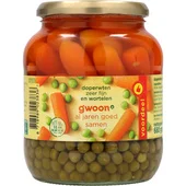 G'Woon doperwtjes worteljes