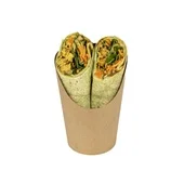 Bloemcool vegan spinazie wrap pittige seitan
